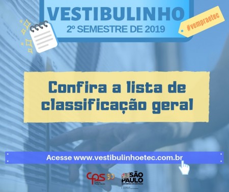 Etec Amim Jundi divulga a lista de classificação geral do Vestibulinho 2º Semestre