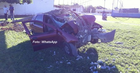 Acidente fere casal de idosos na SP-294; carro tem placas de Adamantina.