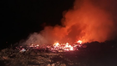 Vândalos colocam fogo no Ecoponto Municipal de Osvaldo Cruz