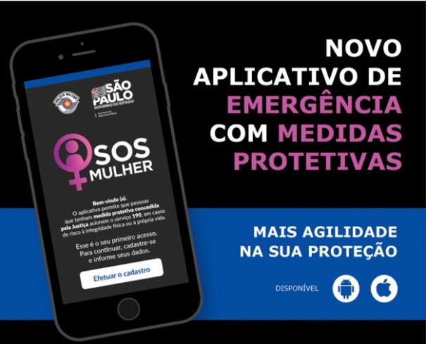 Aplicativo vai agilizar socorro a mulheres sob medida protetiva em SP