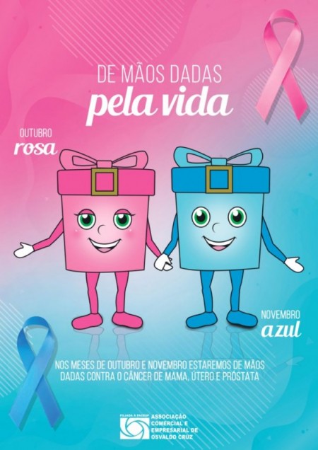 ACEOC participou da Campanha Outubro Rosa e novembro Azul em Osvaldo Cruz