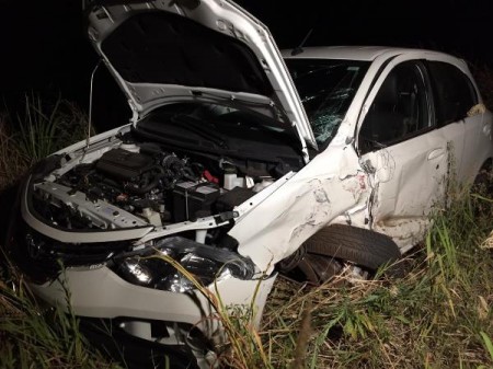 Acidente com ambulância e carro envolve nove pessoas na SP-294 em Flórida Paulista