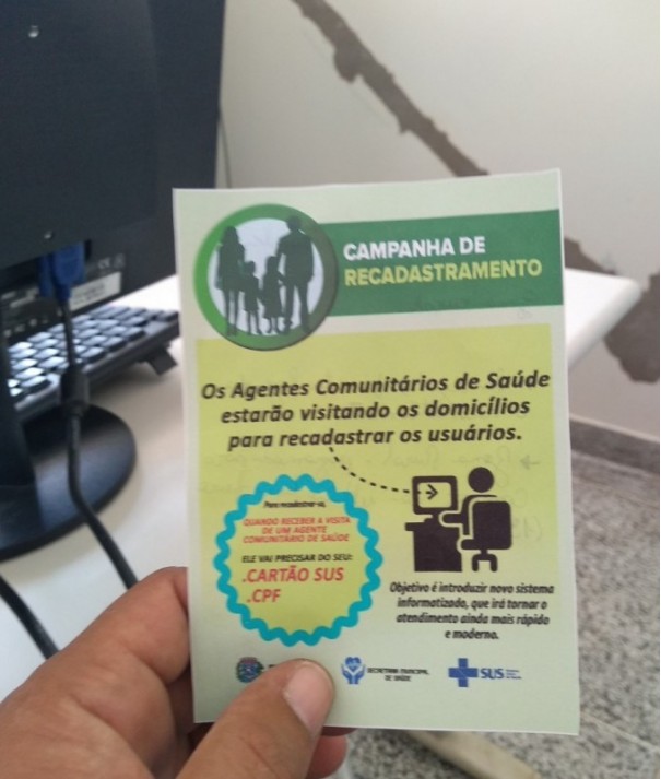 Sade inicia recadastramento de usurios do SUS em todo o municpio com visitas nas residncias de Pacaembu