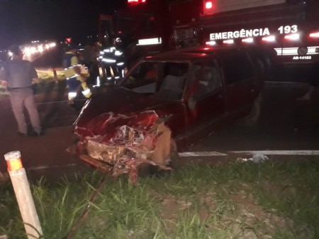 Homem fica ferido após acidente na Rodovia Brigadeiro Eduardo Gomes