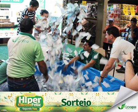 Cocipa sorteia prêmios da 2º fase da Promoção Hiper Cliente Feliz