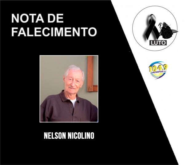 NOTA DE FALECIMENTO: Morre o professor Nelson Nicolino