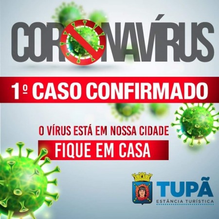 Tupã confirma primeiro caso positivo de coronavírus