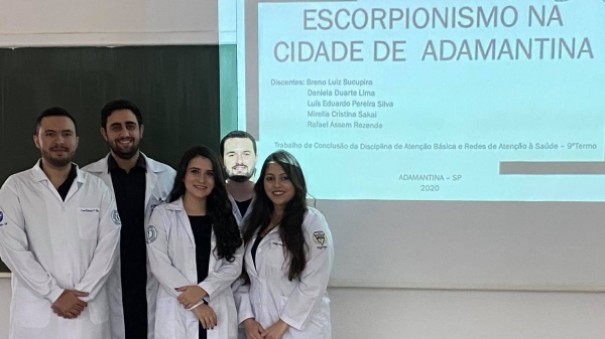 Estudantes de medicina mapeiam acidentes com escorpies em Adamantina e propem intervenes