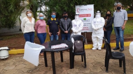 Corona Zero: Rotary testa 68 internos e funcionários do Lar dos Velhos para exames de Covid-19 em Adamantina