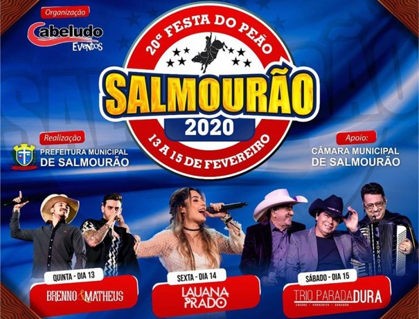 Prefeitura de Salmouro anuncia Festa do Peo com grandes atraes