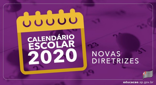 Fique por dentro do Calendrio Escolar de 2020 na rede estadual