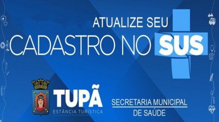 Apenas 60% da população de Tupã realizou o cadastro SUS