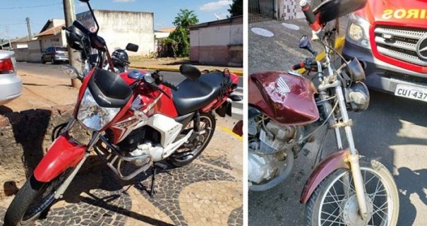 Acidente envolvendo motos e carro ferem duas pessoas em Tup neste sbado (09)