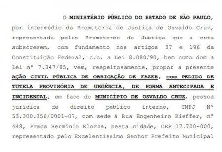 MP abre processo que obriga Prefeitura de OC a fiscalizar de maneira mais rígida o funcionamento do comércio local