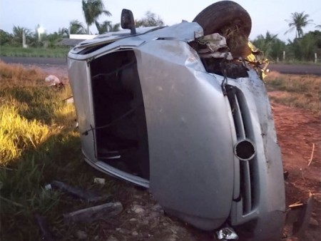 Motorista sofre ferimentos em acidente na vicinal Tupã - Arco-Íris