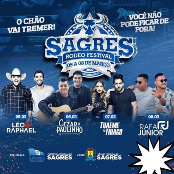 Sagres Rodeo Festival acontece at domingo