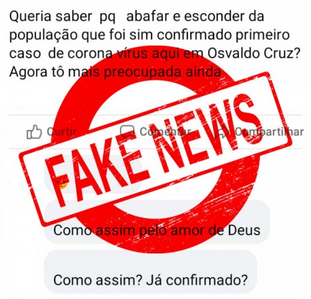 Fake News: Osvaldo Cruz não tem casos confirmados de Covid-19 