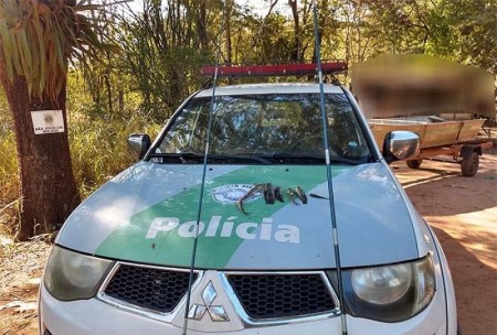 Polícia Ambiental flagra pescadores no Rio do Peixe e aplica multa de R$ 2 mil