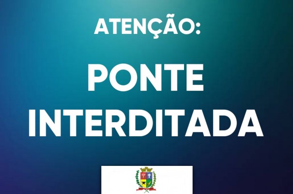 Ponte que liga os bairros Negrinha e Canguu est interditada