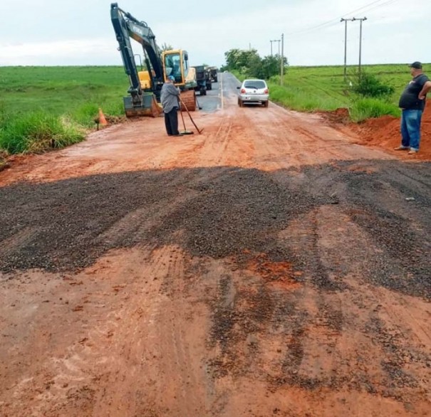 Trnsito na vicinal Tup - Bastos  liberado aps concluso de obras, informa secretrio