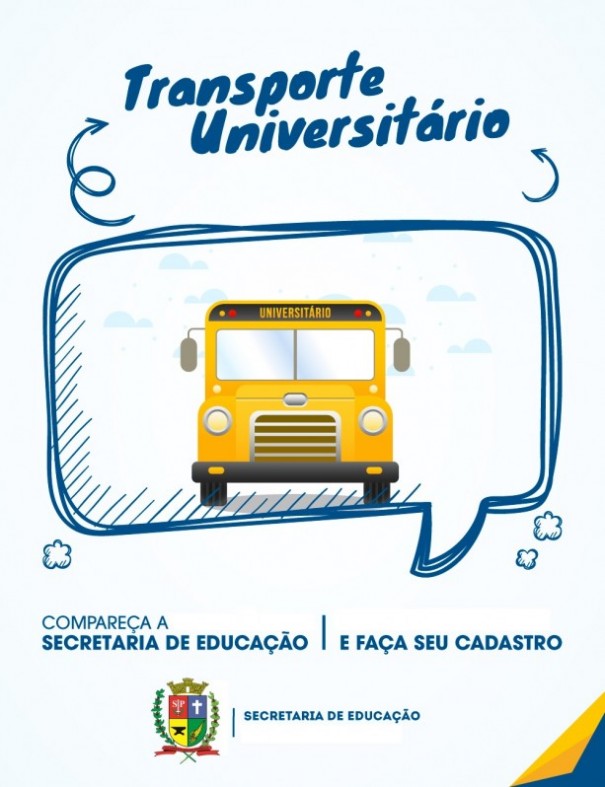 Secretaria de Educao abre inscries para o transporte universitrio em Osvaldo Cruz