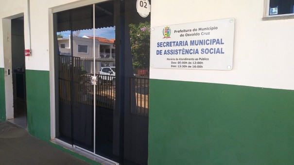 Caso de Covid-19 em colaborador fecha Secretaria de Assistncia Social em Osvaldo Cruz