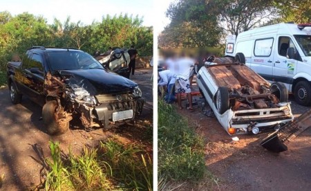 Motoristas ficam feridos em colisão traseira na vicinal Bastos - Iacri