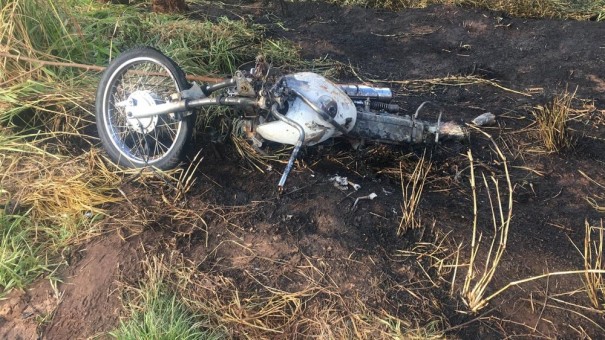 Aps 10 dias internado, morre no HR homem que estava com o filho em motocicleta que pegou fogo depois de bater em caminhonete na Rodovia ngelo Rena