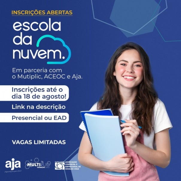 Escola da Nuvem, AJA, Multiplic e ACEOC abrem inscries para uma nova turma