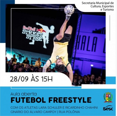 Prefeitura de Osvaldo Cruz e Sesc-SP promovem aula aberta de Futebol Freestyle 