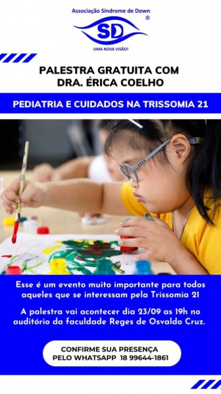 ASD realiza palestra com pediatra sobre cuidados na trissomia 21