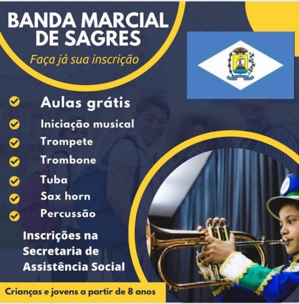 Prefeitura de Sagres anuncia retorno da Banda Marcial do municpio