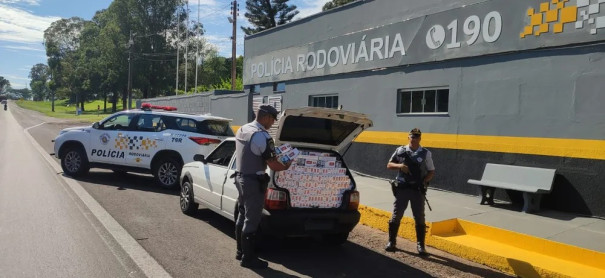 Fiscalização apreende 14.500 maços de cigarros contrabandeados do Paraguai na Rodovia Assis Chateaubriand