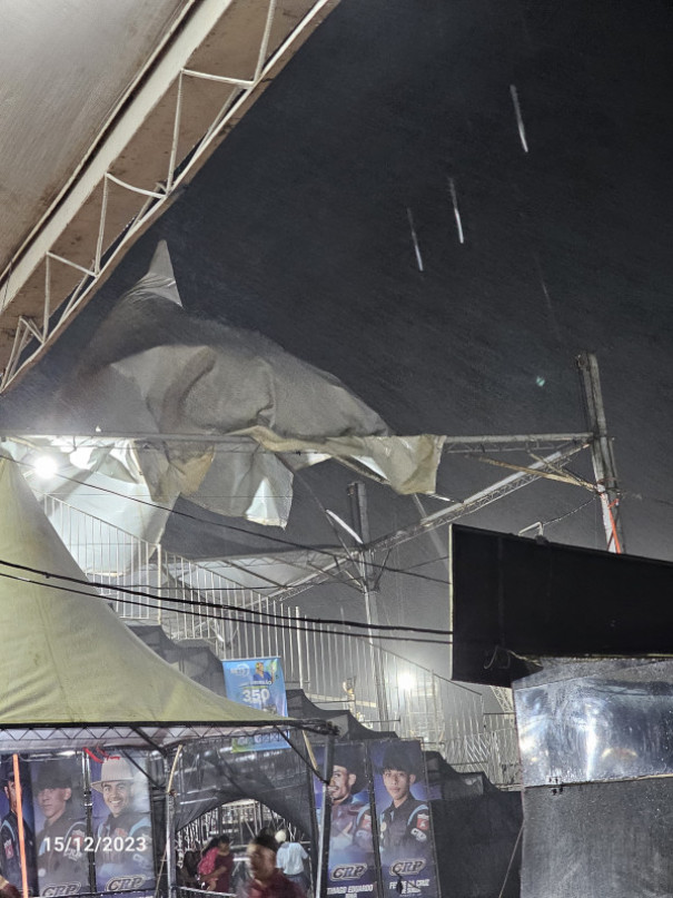 Devido à chuva e ventania, show com Murilo Huff é adiado para esta segunda-feira (18) em Rinópolis