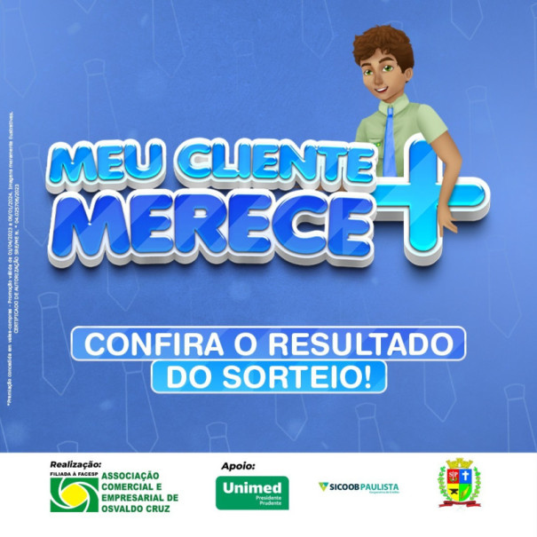 Confira os ganhadores do 5º sorteio da campanha Meu cliente merece + da ACEOC