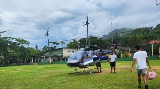 'Queria poder trazer todo mundo', diz empresria de Tup que deixou litoral norte em helicptero com pais idosos