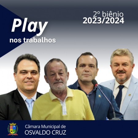 2023: quando começa os trabalhos da Câmara Municipal de Osvaldo Cruz? 