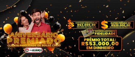 Supermercado Casa Aliança finaliza promoção de aniversário com sorteio de R$20 mil