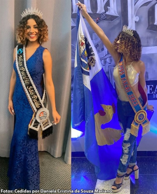 Jovem iacriense representa o Estado de So Paulo no Miss Brasil Pacific 2023