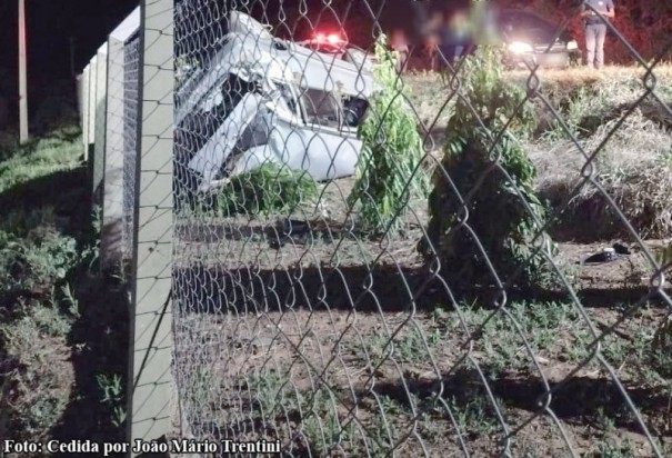 Cachorro na pista provoca acidente na Vicinal que liga Tup a Julinia