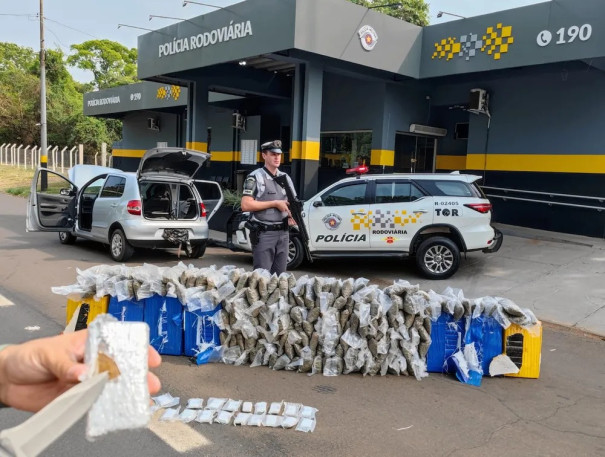 Adolescente é apreendido por transportar grande quantidade de drogas na rodovia Marechal Rondon