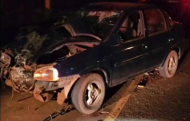 Acidente entre carro e moto mata casal na Rodovia Vicinal Hélio Gomes, em Presidente Epitácio