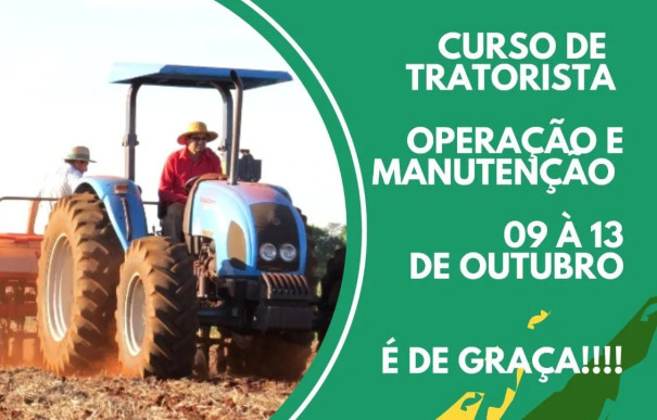 Lucélia: Abertas no Sindicato Rural as inscrições para o curso de tratorista – operação e manutenção