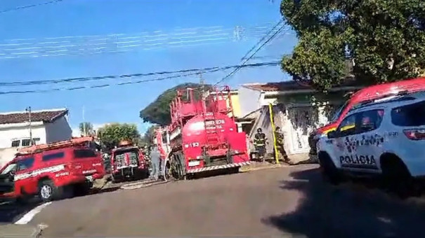 Incêndio em residência deixa homem com 80% do corpo queimado em Presidente Prudente