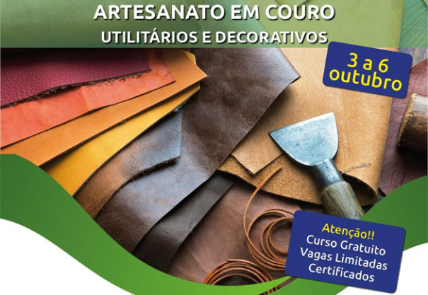 Abertas no Sindicato Rural as inscrições para o curso de artesanato em couro