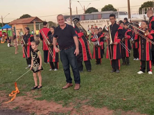 Banda Marcial Municipal de Sagres se apresenta em festival de Santa Mercedes 