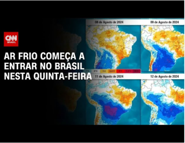 Frente fria promete recordes de temperatura pelo país e chuva congelada no RS