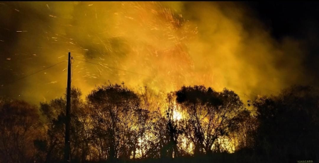 Corpo de Bombeiros de Osvaldo Cruz atendeu duas ocorrÃªncias de incÃªndio em vegetaÃ§Ã£o 