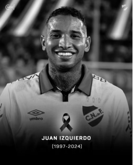 Izquierdo, jogador do Nacional-URU, morre em SÃ£o Paulo