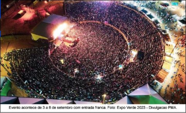 Definida a grade completa de shows da ExpoVerde 2024